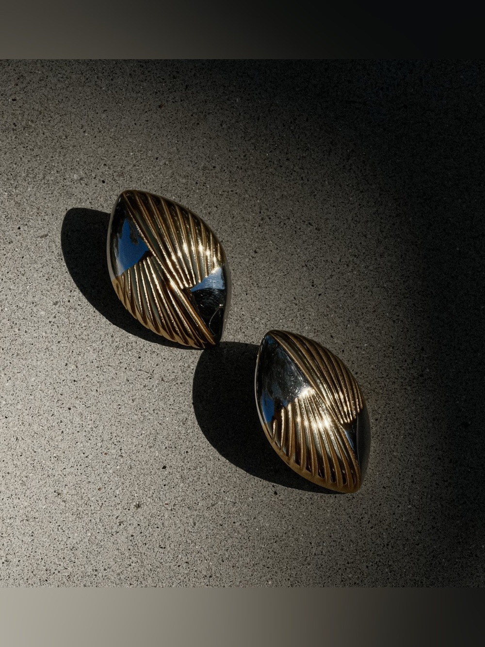 Meshki Felicity Mixed Metal Oval Earrings